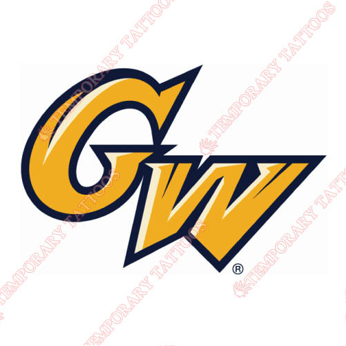 George Washington Colonials Customize Temporary Tattoos Stickers NO.4446